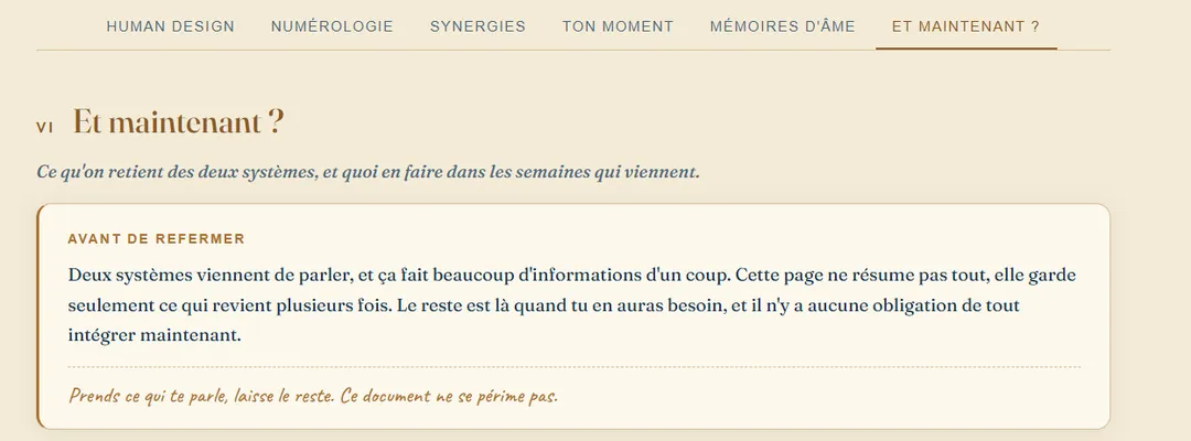 Extrait du guide RACINES : les encadrés explicatifs de la partie Et maintenant.